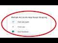Multiple Accounts App Keeps Stopping Error In Android & Ios - Multiple Accounts Not Working Problem