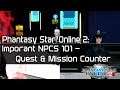 Phantasy Star Online 2 - Helpful Tips - Quest Counter and the most important NPC!