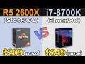 R5 2600X vs i7-8700K | Stock and Overclock Benchmarks | Which is Better Value for MONEY...??