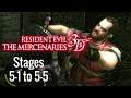 Resident Evil: Mercenaries 3D - Coop Playthrough (Stages 5-1 to 5-5)