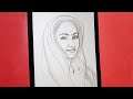 Simple sketch drawing a Women || Pencil drawing a Women step by step || Art video