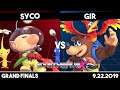 Syco (Olimar) vs Gir (Banjo Kazooie/Wolf/King K Rool) | Grand Finals | Synthwave X Three