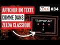 CODE UN EFFET SIMPLE ET COOL: Afficher du texte façon Zelda GB (Replay du cours de programmation 34)
