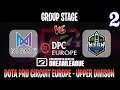 DreamLeague S14 DPC EU | Nigma vs HCE Game 2 | Bo3 | Group Stage Upper Division | DOTA 2 LIVE