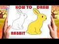 How To Draw An Easter Bunny easy step by step for beginners