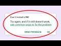 How To Fix Can't Install Line Error On Google Play Store Android & Ios