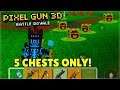 I CAN'T BELIEVE THIS HAPPENED! 5 CHESTS ONLY BATTLE ROYALE CHALLENGE! | Pixel Gun 3D