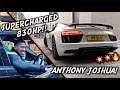 Spotting ANTHONY JOSHUA & Checking Out My Friends Supercharged Audi R8 V10+!!