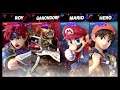 Super Smash Bros Ultimate Amiibo Fights – Request #17029 Roy & Ganondorf vs Mario & Eight