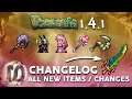 Terraria 1.4.1 - ENTIRE CHANGE-LOG READOUT Part 1 - ALL NEW ITEMS & CHANGES in TERRARIA 1.4.1