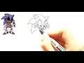 How To Draw Lord X Sonic Friday Night Funkin' Step by Step