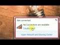 How To Fix Not Connected & No Connections Are Available Problem Solve in pc