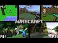 MINECRAFT GAMEPLAY GRAPHICS COMPARISON PS1 VS PS2 VS PS3 VS PS4 VS PS5