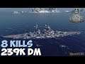 World of WarShips | Grober Kurfurst | 8 KILLS | 239K Damage - Replay Gameplay 4K 60 fps