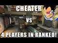 4 Players vs 1 Cheater in Ranked COD