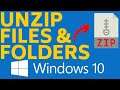 How To Unzip Compressed File Or Folder on Windows 10