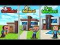 Minecraft - MODERN HOUSE CHALLENGE! (10 Sec vs 1 Min vs 10 Min)