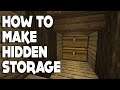 Minecraft #shorts :: How to MAKE HIDDEN STORAGE in 1.16.3