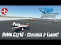 Robin Cap10 | Checklist & Takeoff | Microsoft Flight Simulator 2020 | High Settings | 1440p 60fps