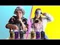 Twin Telepathy Slime Challenge Blindfolded!!! Ruby Rube VS Greedy Granny