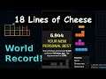 WR! 18L Cheese Race in 6.944 seconds | Jstris | z2sam