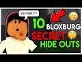 10 SECRET HIDDEN SPOTS In BLOXBURG!!! | SunsetSafari