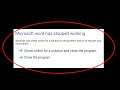 How To Fix Microsoft Word Has Stopped Working - Microsoft Word Not Open Problem - Windows