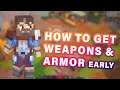 How To Get WEAPONS & ARMOR Early | Boosting Power Level ► Minecraft Dungeons
