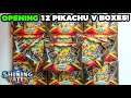 Opening 12 Pokemon Shining Fates Pikachu V Box! (48 Booster Packs_