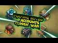 PLAYING MY 20 ACCOUNTS IN CLASSIC WAR😅