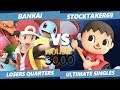Smash Ultimate Tournament - Bankai (PT, ZSS) Vs. Stocktaker69 (Villager) SSBU Xeno 163 L. Quarters