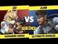 Smash Ultimate Tournament - ZD (Fox) Vs. JLim (Snake) The Grind 99 SSBU Winners Semis