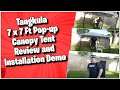 Tangkula 7x7 Pop-up Canopy Tent Review and Installation Demo | MumblesVideos Product Reviews