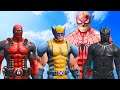 Wolverine, Deadpool, Black Panther VS Spiderman Patient Zero