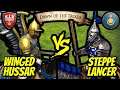200 (Poles) Winged Hussars vs 145 (Mongols) Elite Steppe Lancers (Total Resources) | AoE II: DE