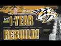 NHL 21 Nashville Predators 1 Year Stanley Cup Rebuild!