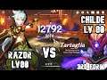 Razor vs Childe 3rd form( Tartaglia ) World 6 Genshin Impact