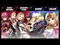 Super Smash Bros Ultimate Amiibo Fights  – Pyra & Mythra #21 Pyra & Mythra vs Sheik & Zelda