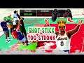 The POWER of the SHOT STICK in NBA 2K21 - with the BEST STRETCH BIG BUILD.....PRO STICK OP