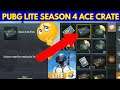 What is the Season 4 ace crate in Pubg lite | how to use Ace crate box | Pubg mobile lite | ace crat