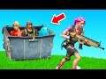 Winning By Hiding in a DUMPSTER in Fortnite Chapter 2