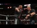 WWE 2K19 WWE Universal 72 tour Tag Team The Rock & Goldberg vs. Batista & Stone Cold