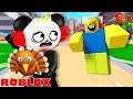 COMBO TO THE RESCUE IN ROBLOX! Let's Play Save Tom the Turkey with Combo Panda