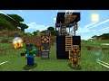 Minecraft PRIMITIVE SURVIVAL HOUSE MOD / SPAWN SURVIVAL STRUCTURES TO LIVE INSIDE !! Minecraft
