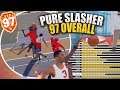 Pure Slasher Hitting 97 Overall! The Most Contact Dunks In One Game - NBA 2K19 Park Gameplay