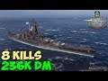 World of WarShips | Massachusetts B | 8 KILLS | 236K Damage - Replay Gameplay 4K 60 fps