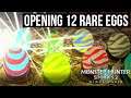 12 RARE EGG OPENINGS! Opening 12 Rare Den Eggs In Monster Hunter Stories 2