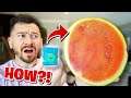 How To Cut A Watermelon With Dental Floss!! *TOP 5 BAR TRICK BETS YOU WILL ALWAYS WIN*