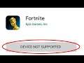 How To Fix Fortnite Device Not Supported Error || Android & Ios & Tablet - 2020