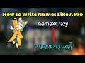 How To Write Fancy Names And A Long Name | Granny's House Online